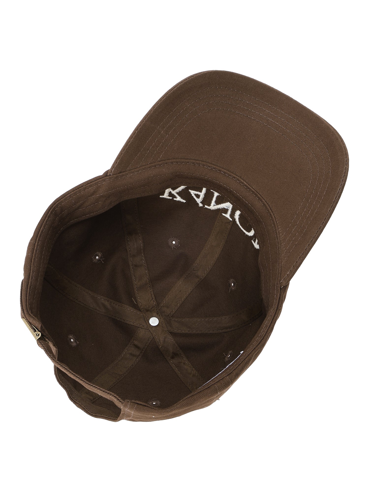 Minimal Logo Cap / Brown / F 6