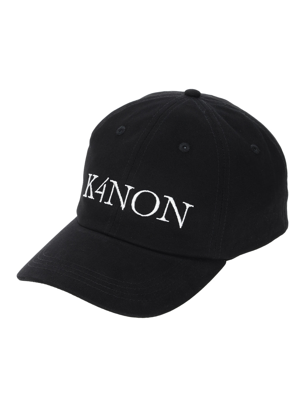 Minimal Logo Cap / Black / F