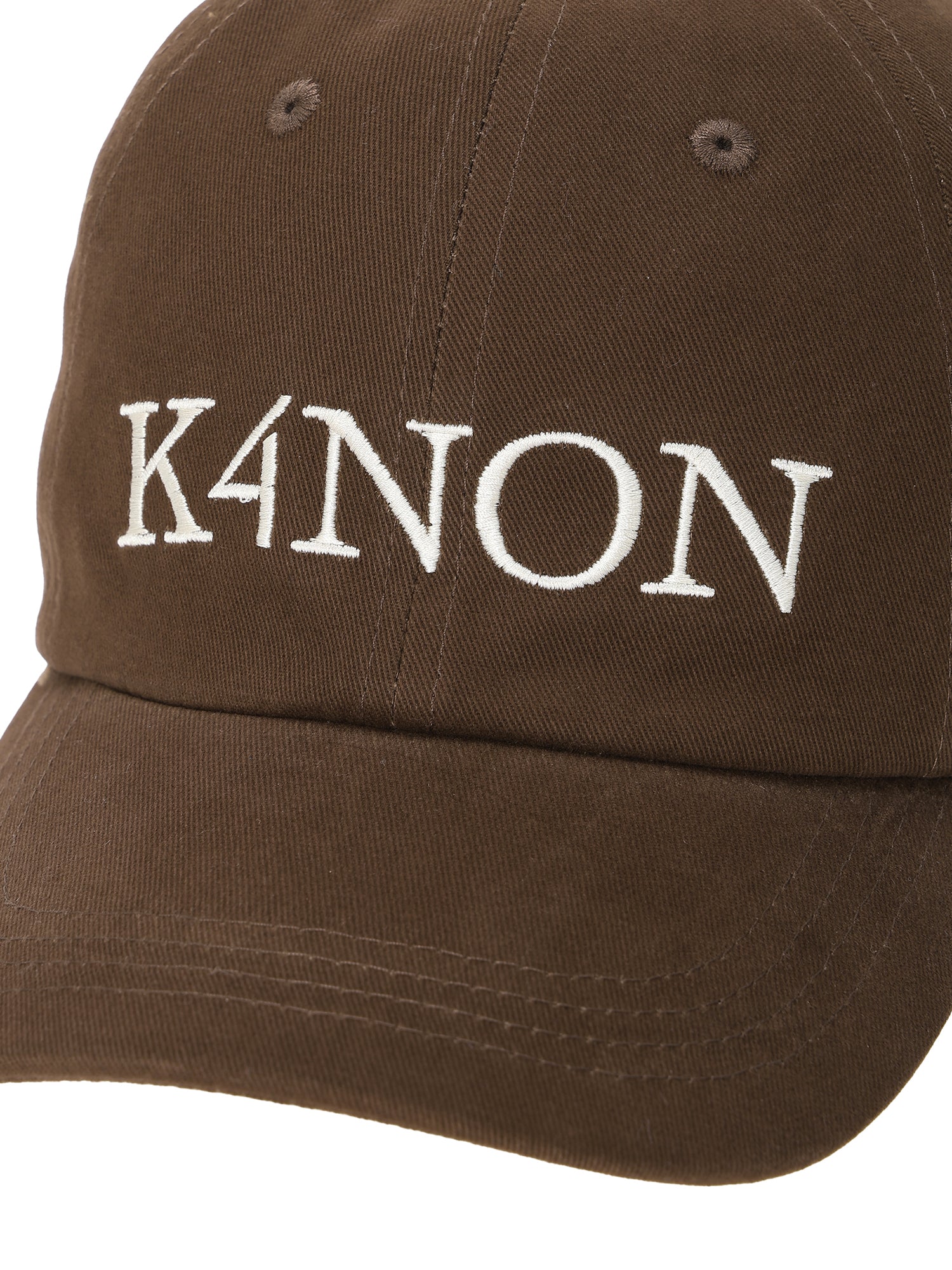 Minimal Logo Cap / Brown / F 4