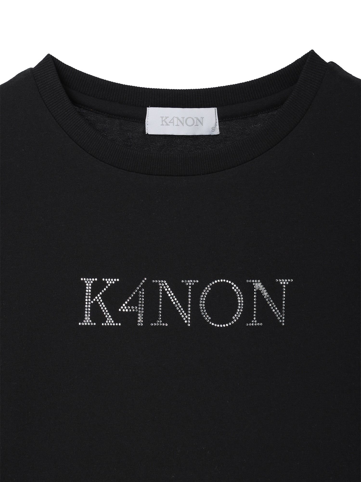 Tone-on-Tone Logo Tee / Black / S 2