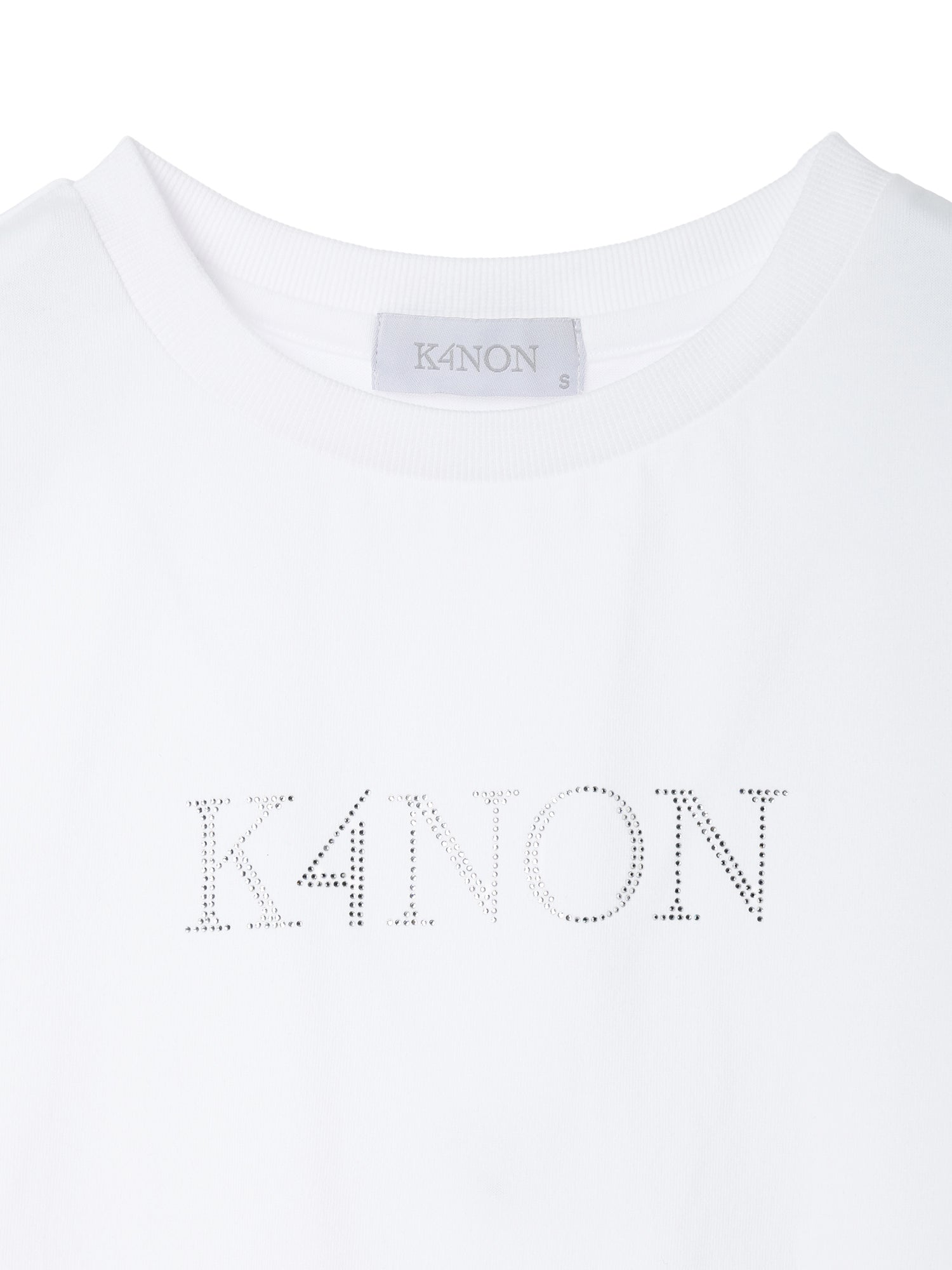 Tone-on-Tone Logo Tee / White / S 2