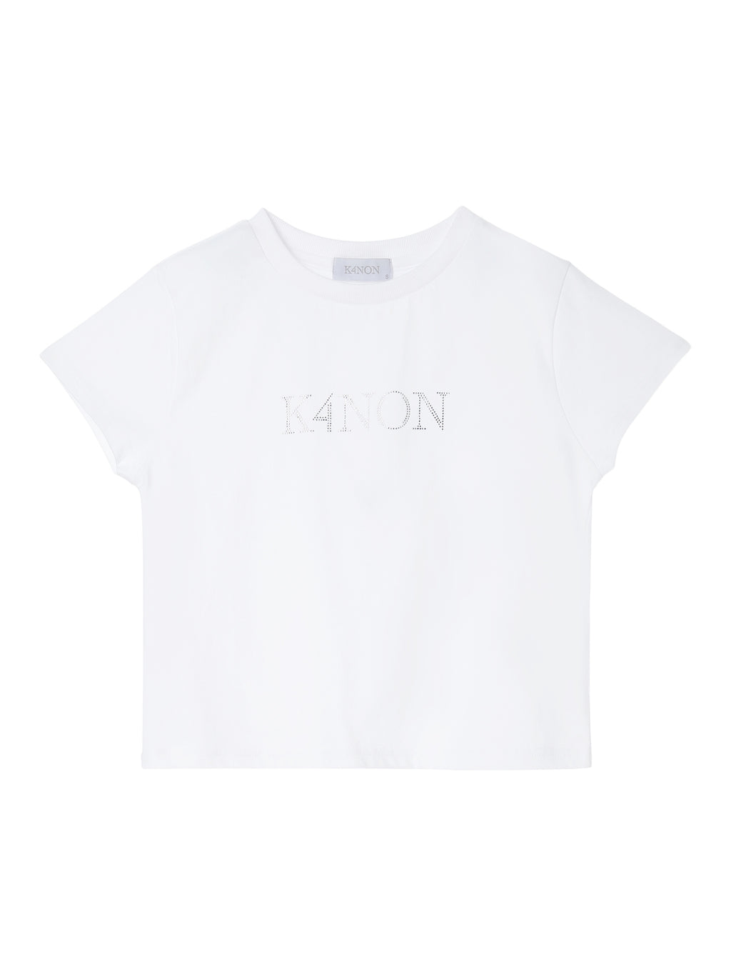 Tone-on-Tone Logo Tee / White / S