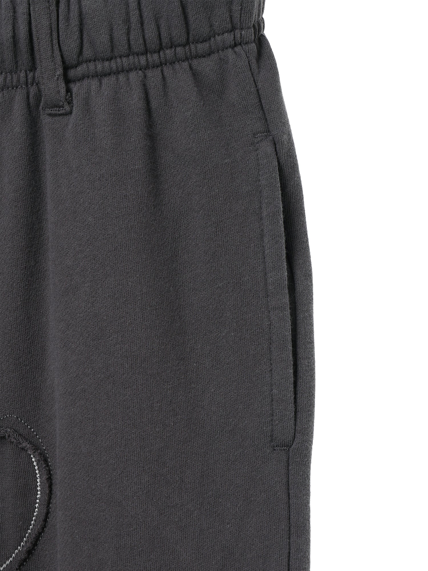 Tone-on-Tone Logo Pants / charcoal M,L 3