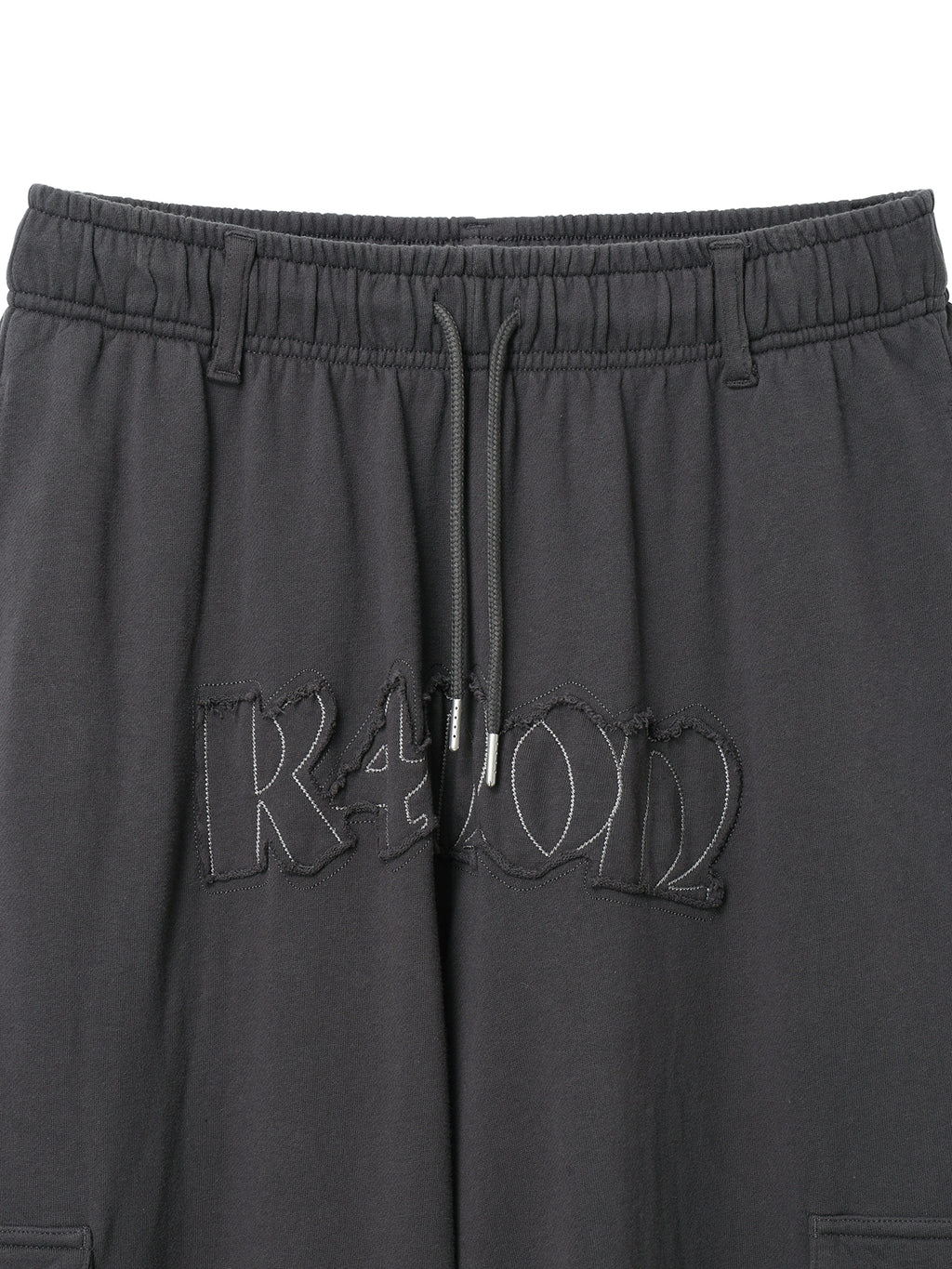 Tone-on-Tone Logo Pants / charcoal M,L 2