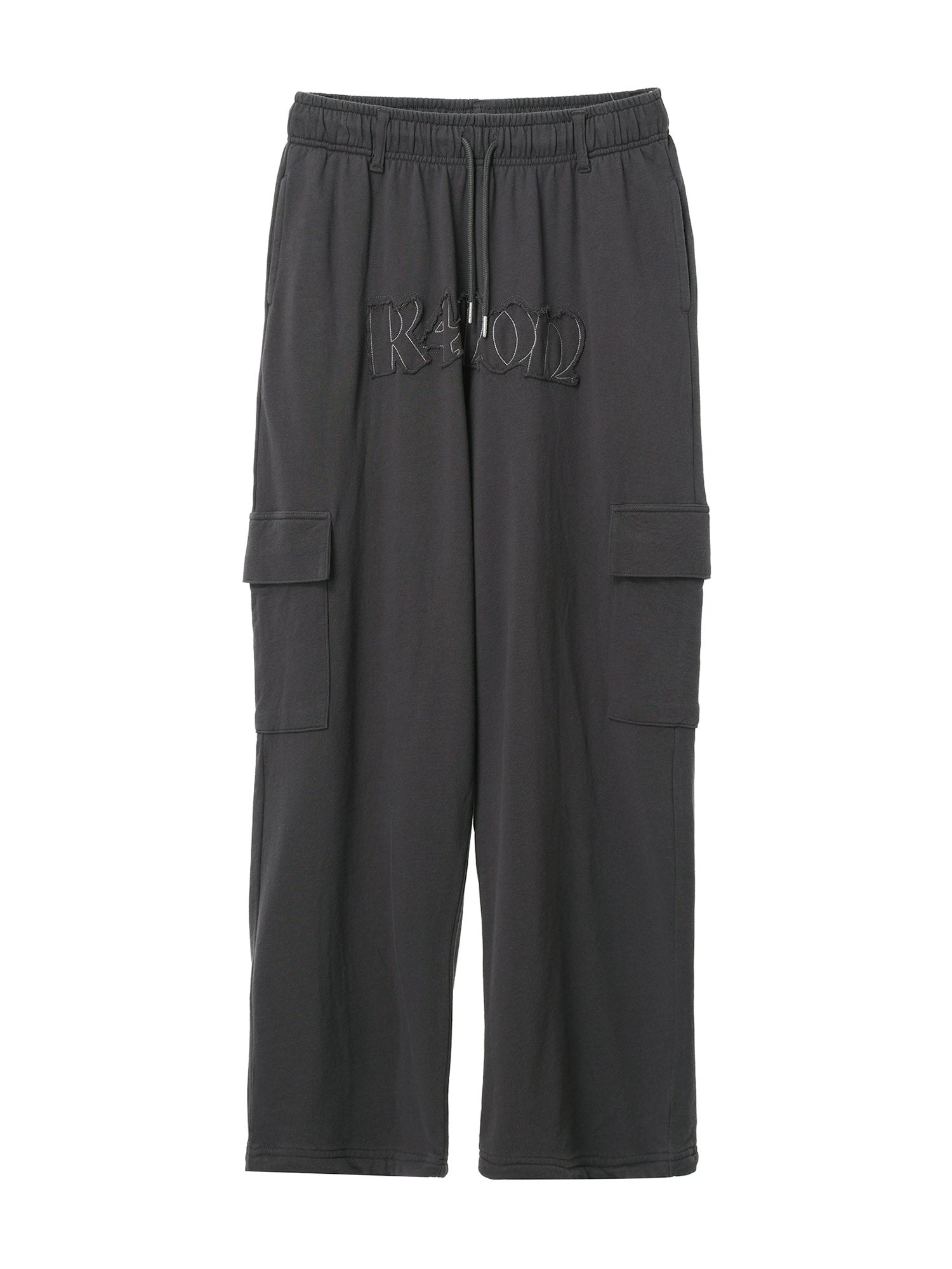 Tone-on-Tone Logo Pants / charcoal M,L