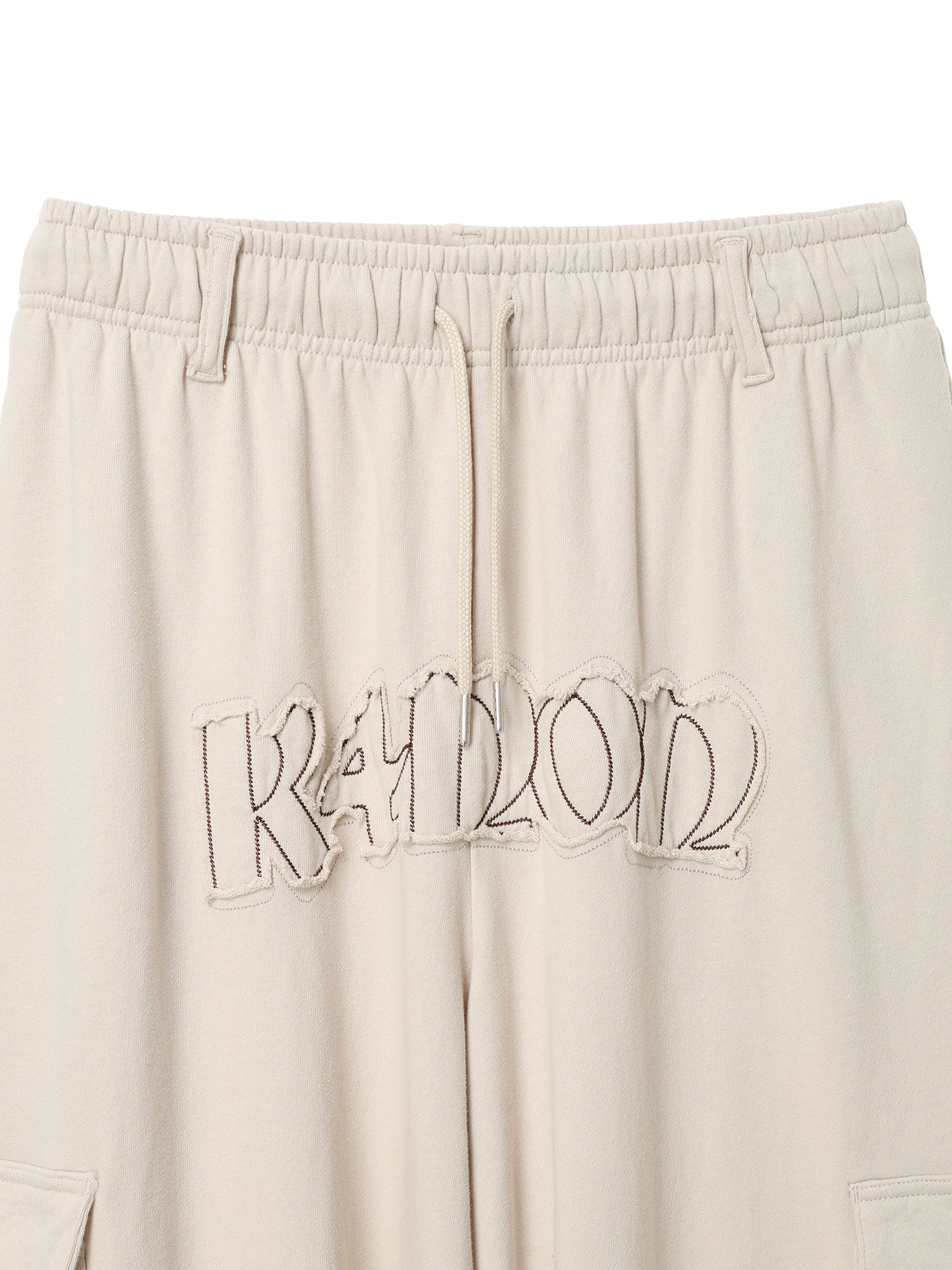 Tone-on-Tone Logo Pants / beige M,L 2