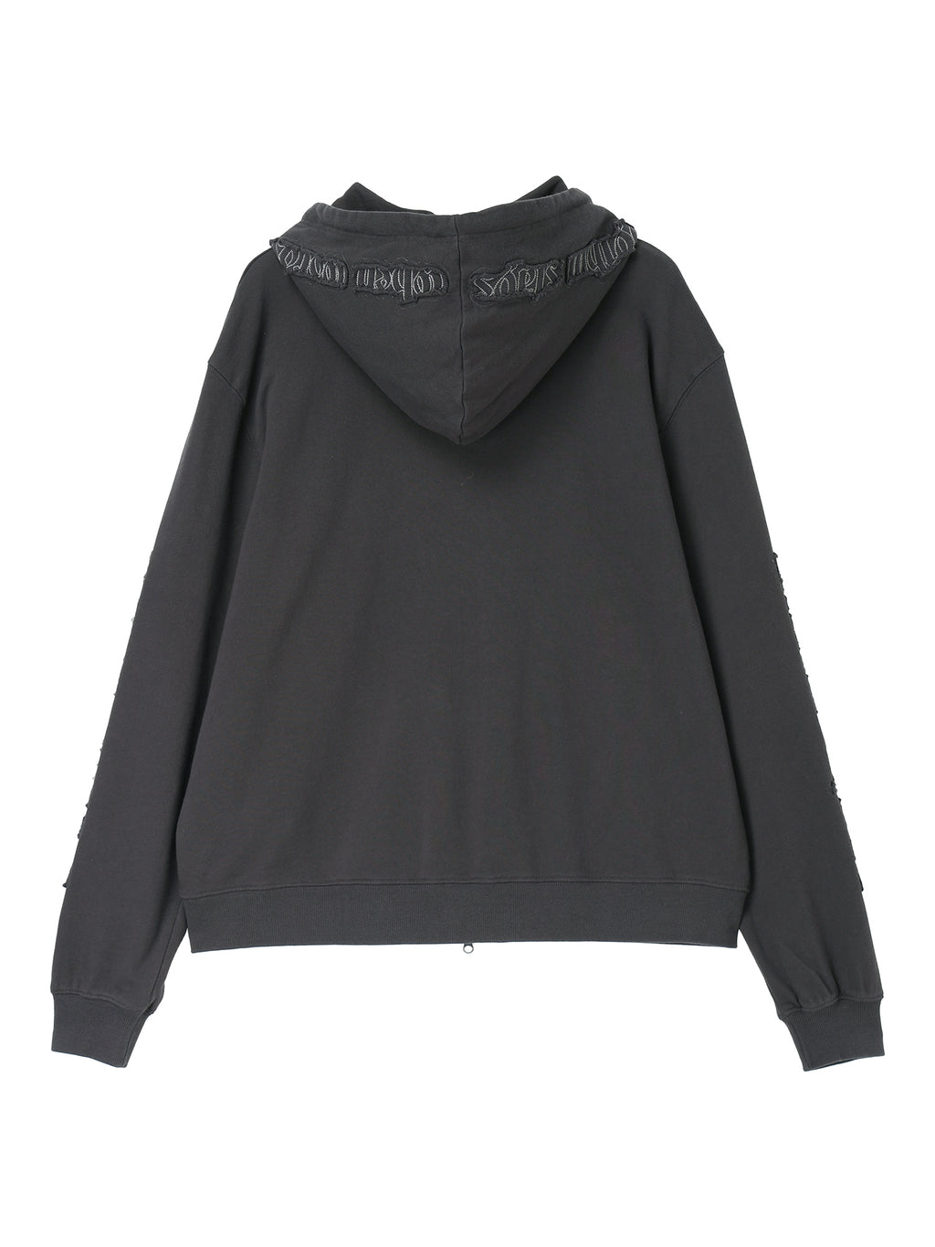Tone-on-Tone Logo Hood Zip-up / charcoal / M,L 1