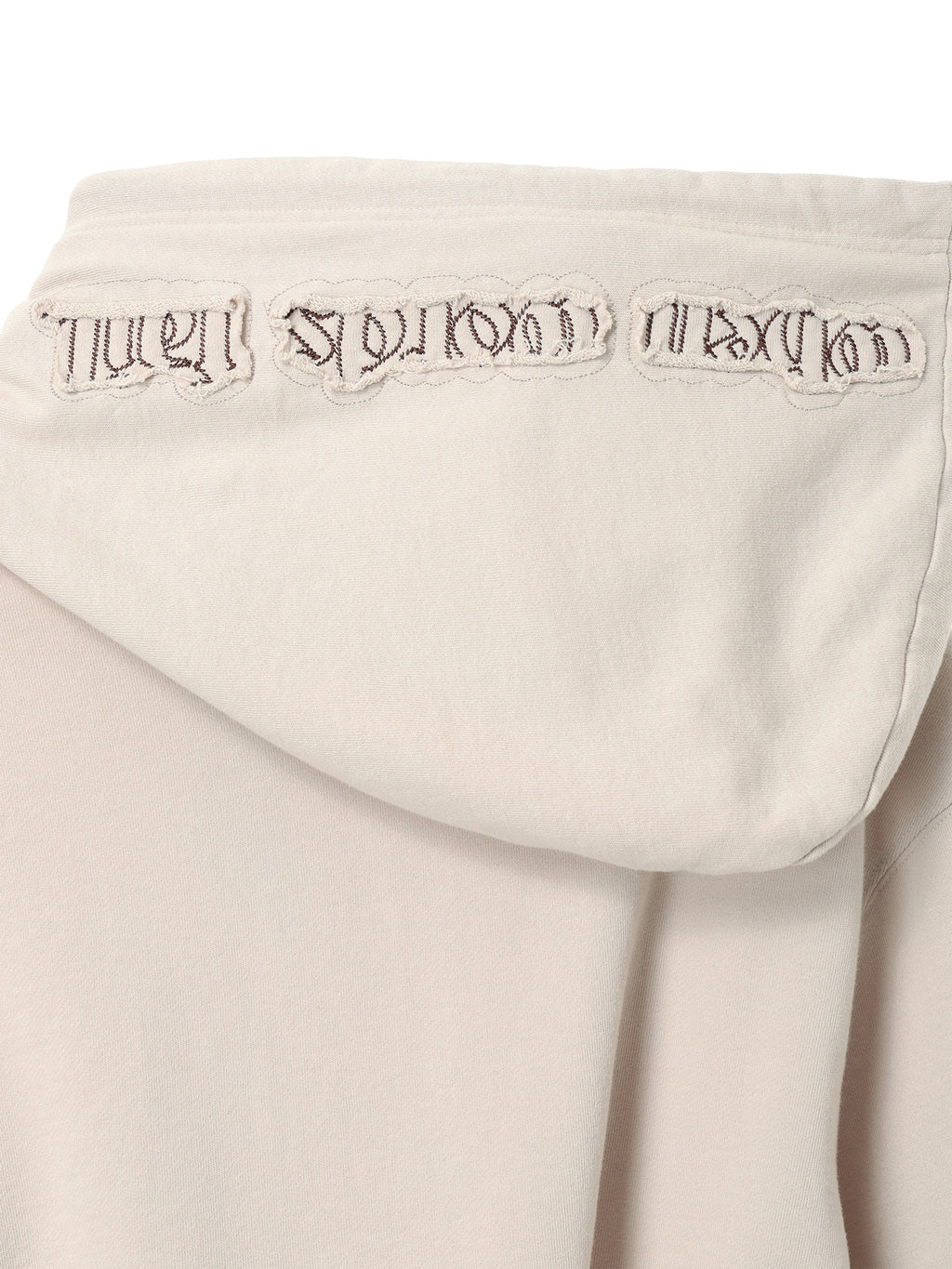 Tone-on-Tone Logo Hood Zip-up / beige / M,L 7