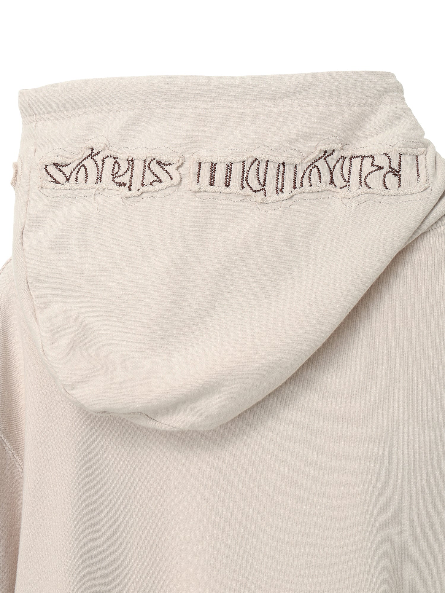 Tone-on-Tone Logo Hood Zip-up / beige / M,L 6