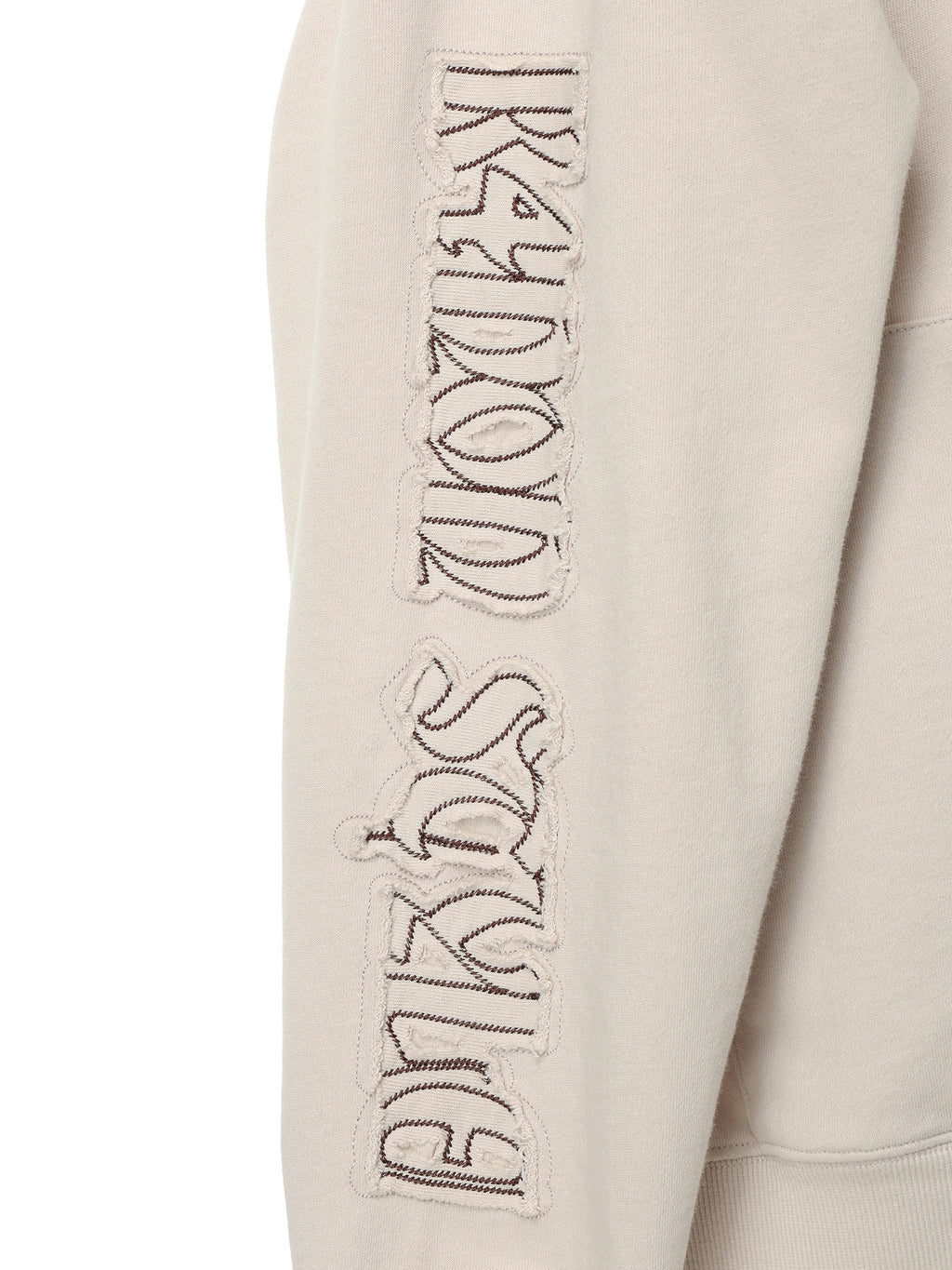 Tone-on-Tone Logo Hood Zip-up / beige / M,L 5