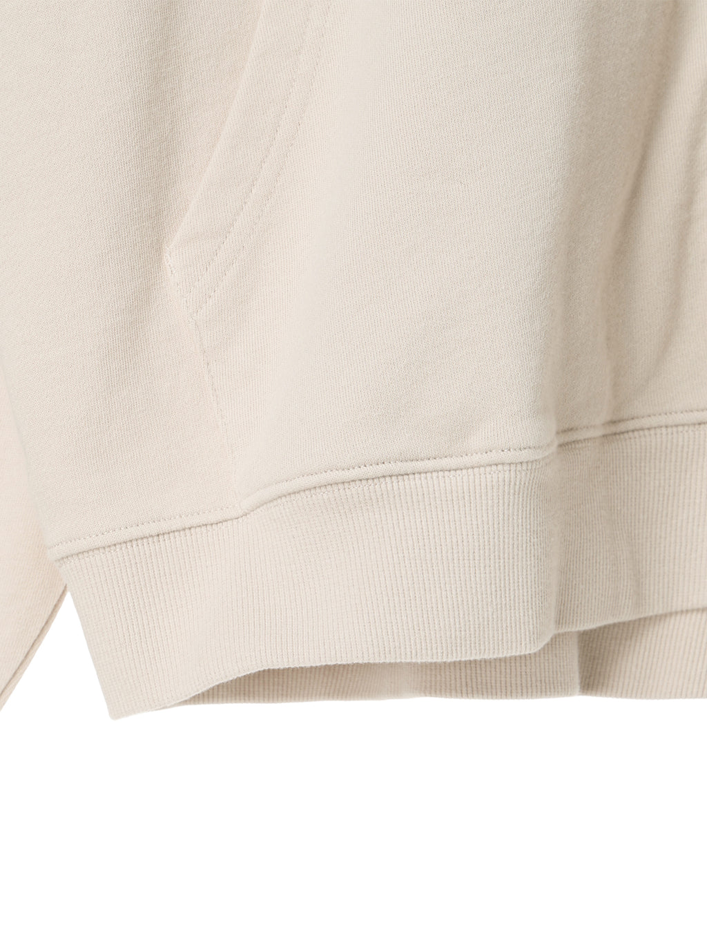 Tone-on-Tone Logo Hood Zip-up / beige / M,L 4