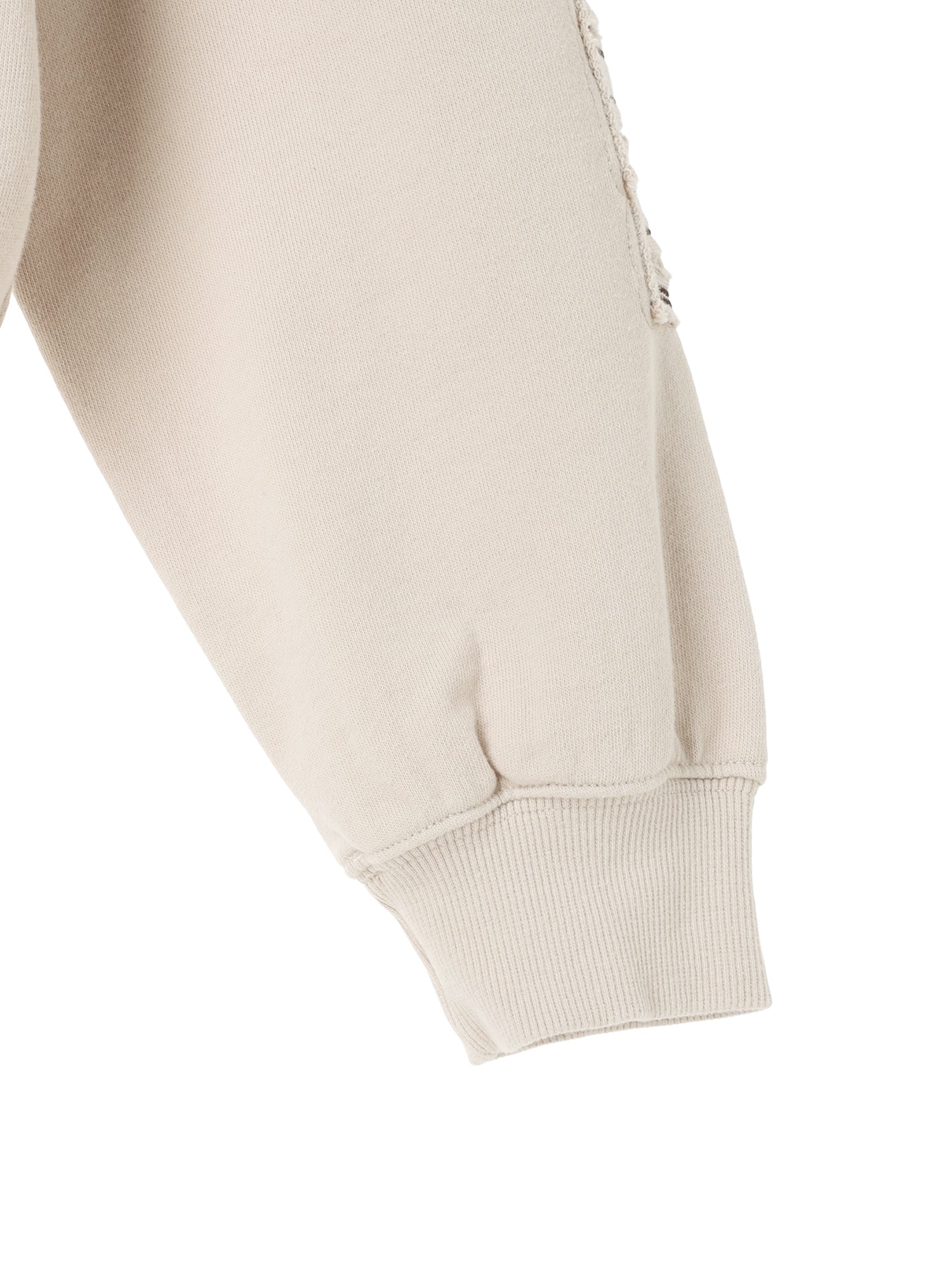 Tone-on-Tone Logo Hood Zip-up / beige / M,L – K4N0N