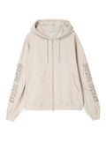 Tone-on-Tone Logo Hood Zip-up / beige / M,L (ベージュ)