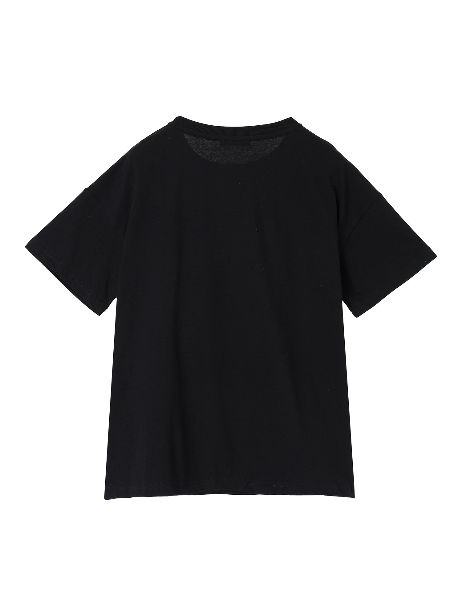 Tone-on-Tone Logo Tee / Black 1